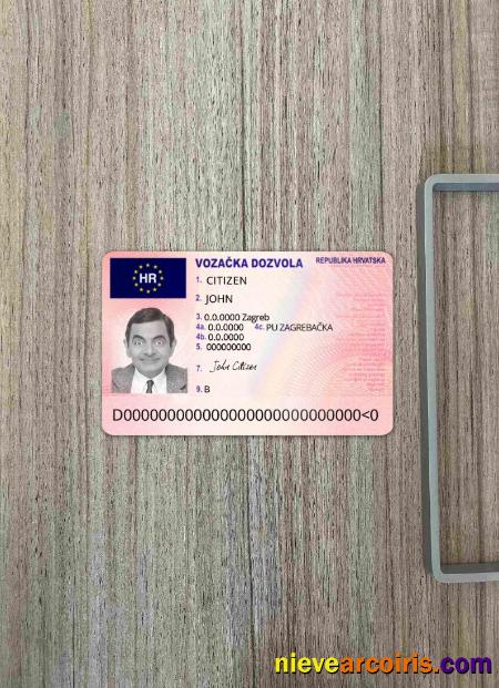 Croatia driving license photolook